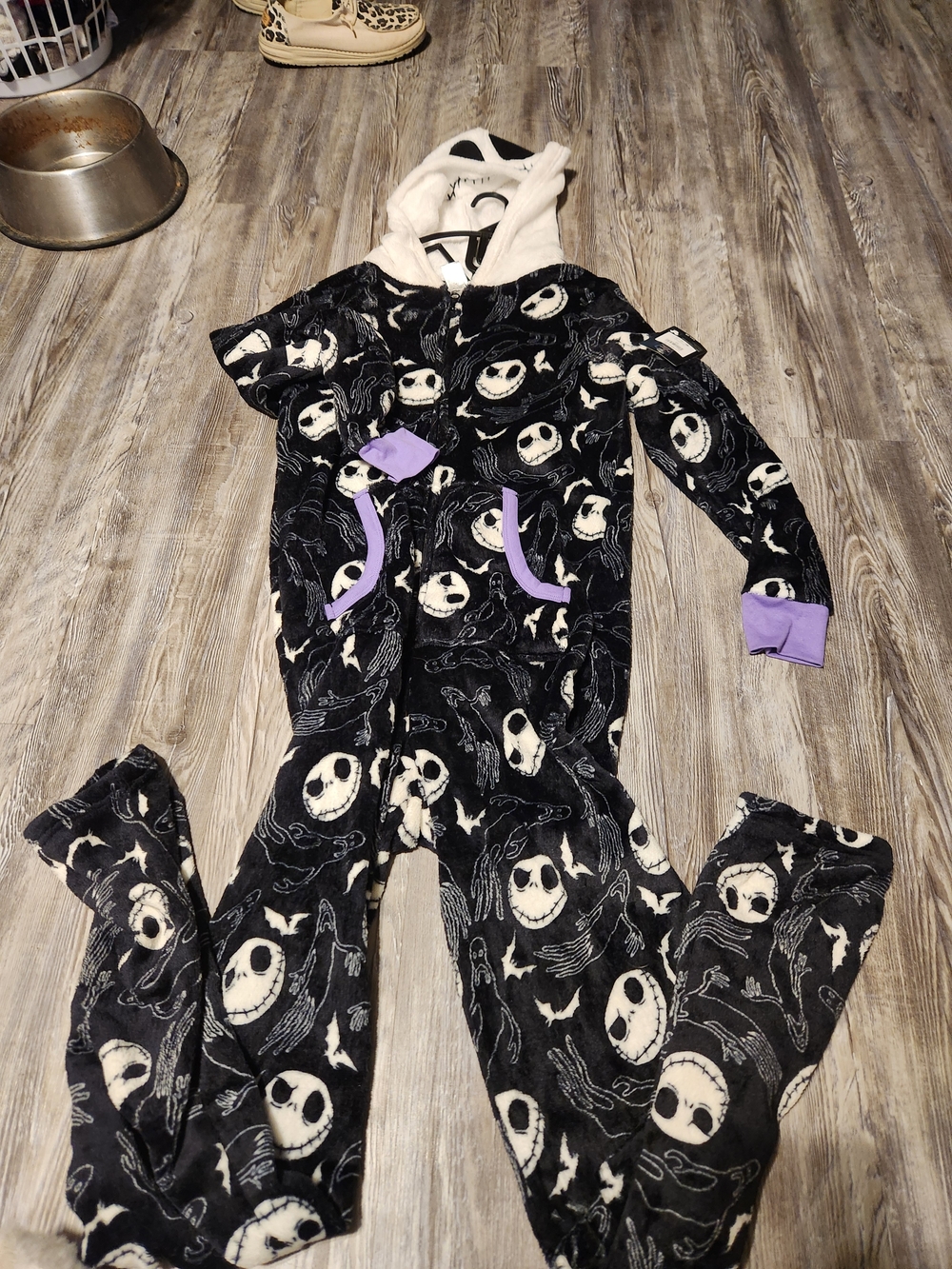 Nightmare Before Christmas Jack Skellington Fleece Onesie